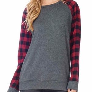 BUFFALO PLAID SWEATSHIRT